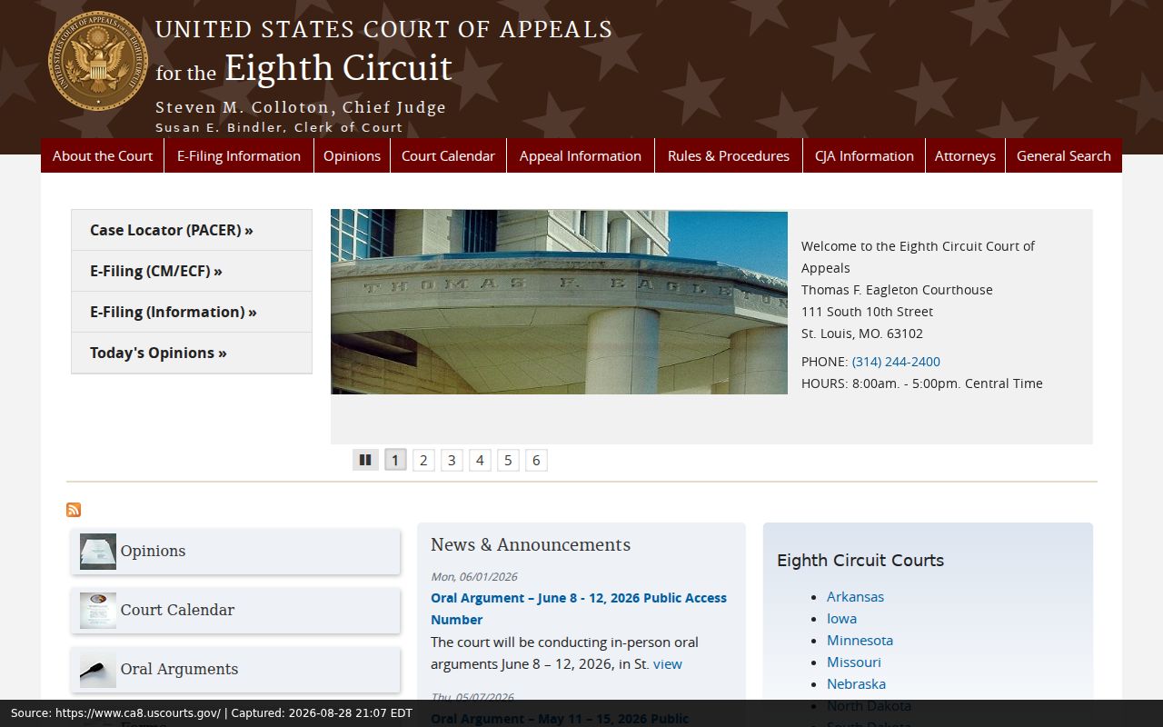 Dent County case search federal appellate court source
