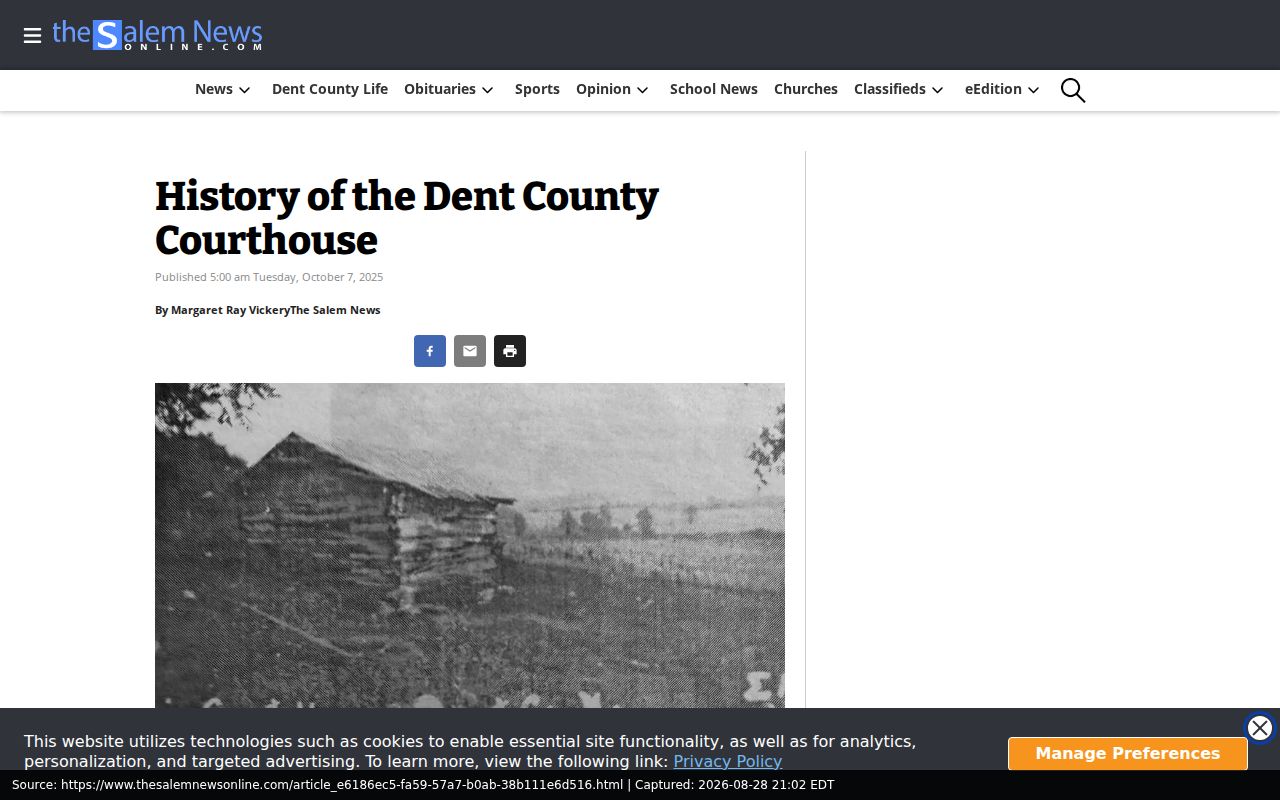 Salem court docket courthouse history